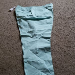 Aqua colored ankle pants from New York & Company